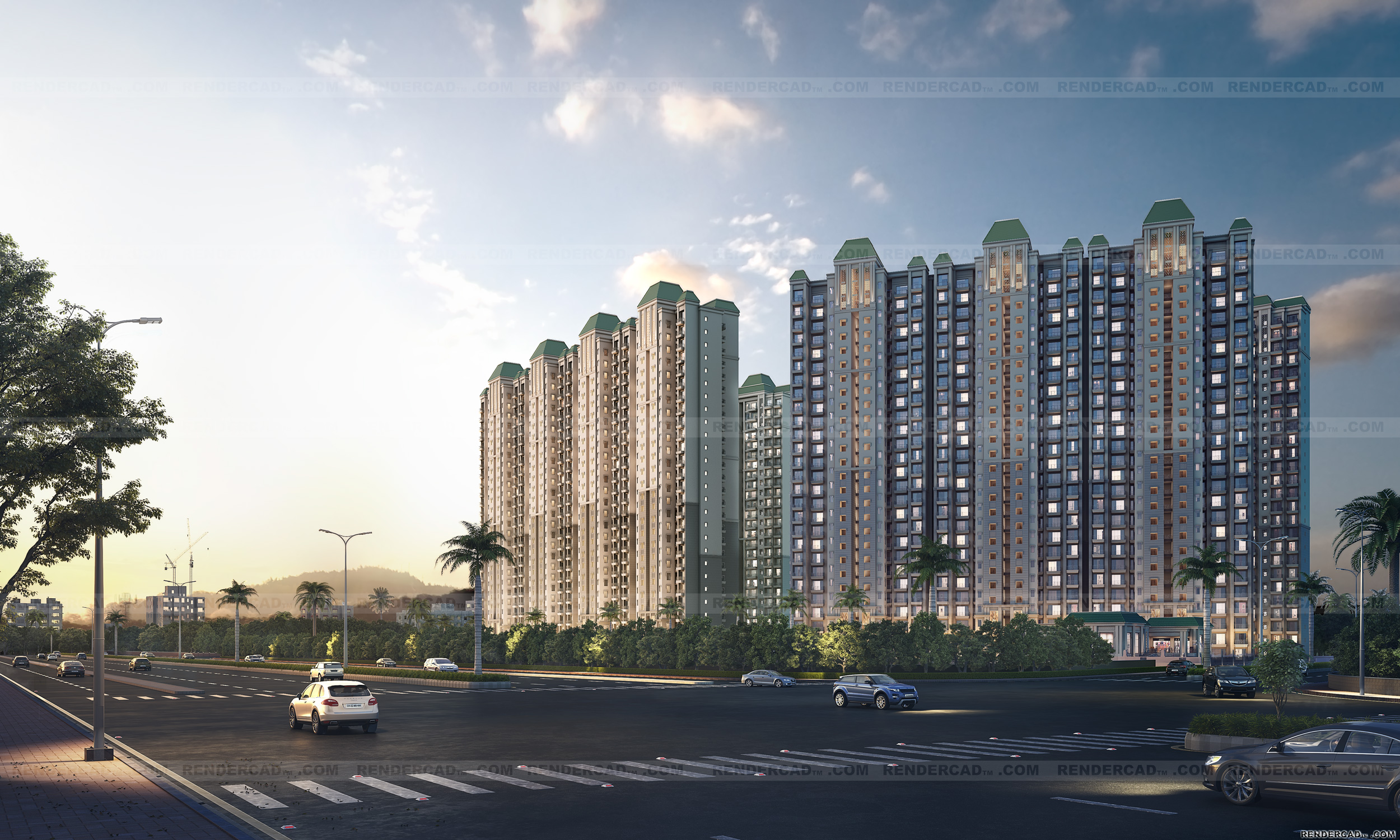 ATS Destinaire entrance, road-side view